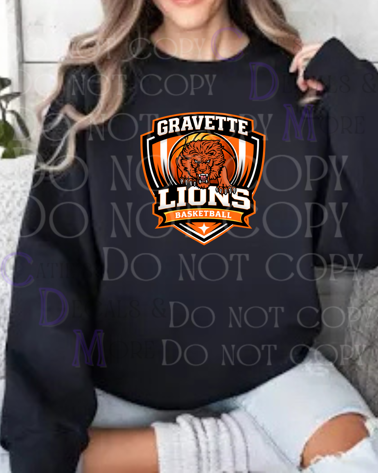 Gravette Lions Basketball shield