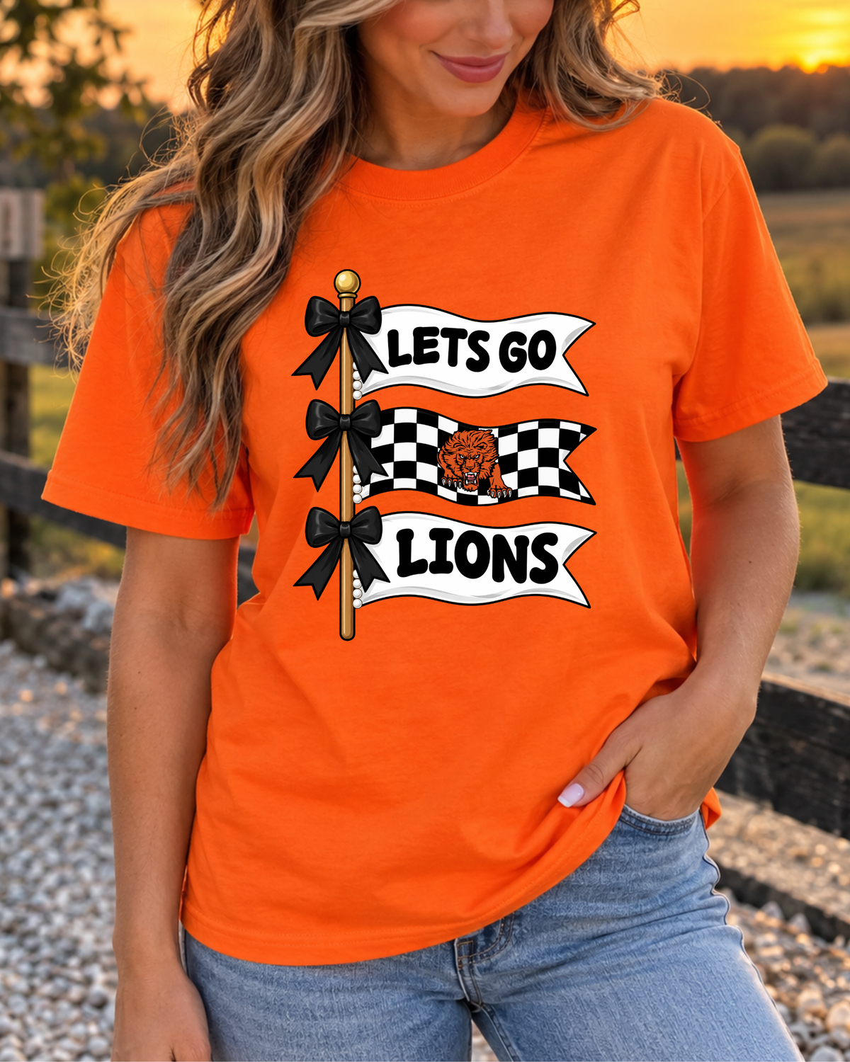 Gravette Lions Lets Go Lion Flags