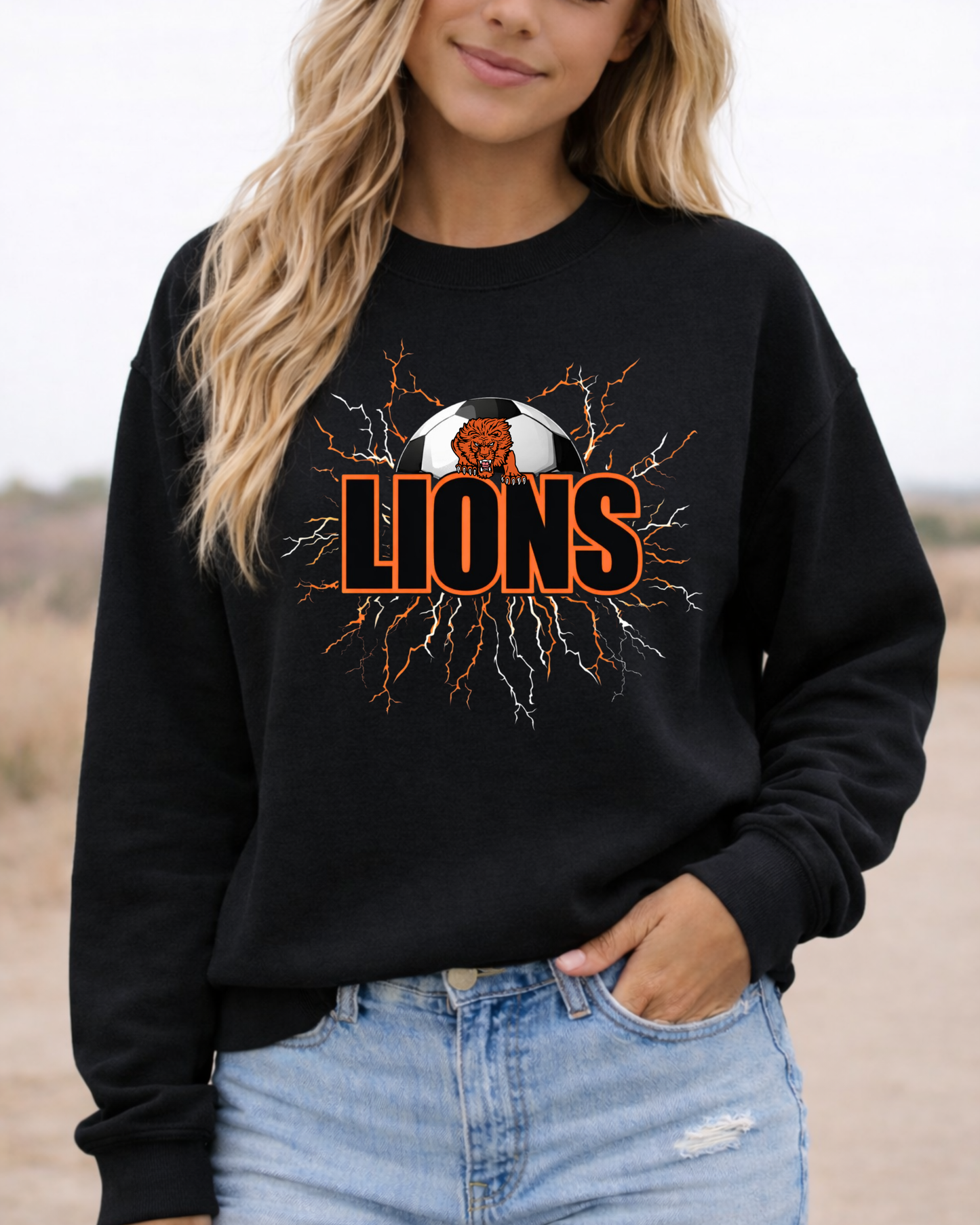 Lions Soccer Lighting Strikes