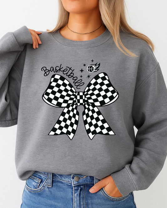 Basketball Checkered bow