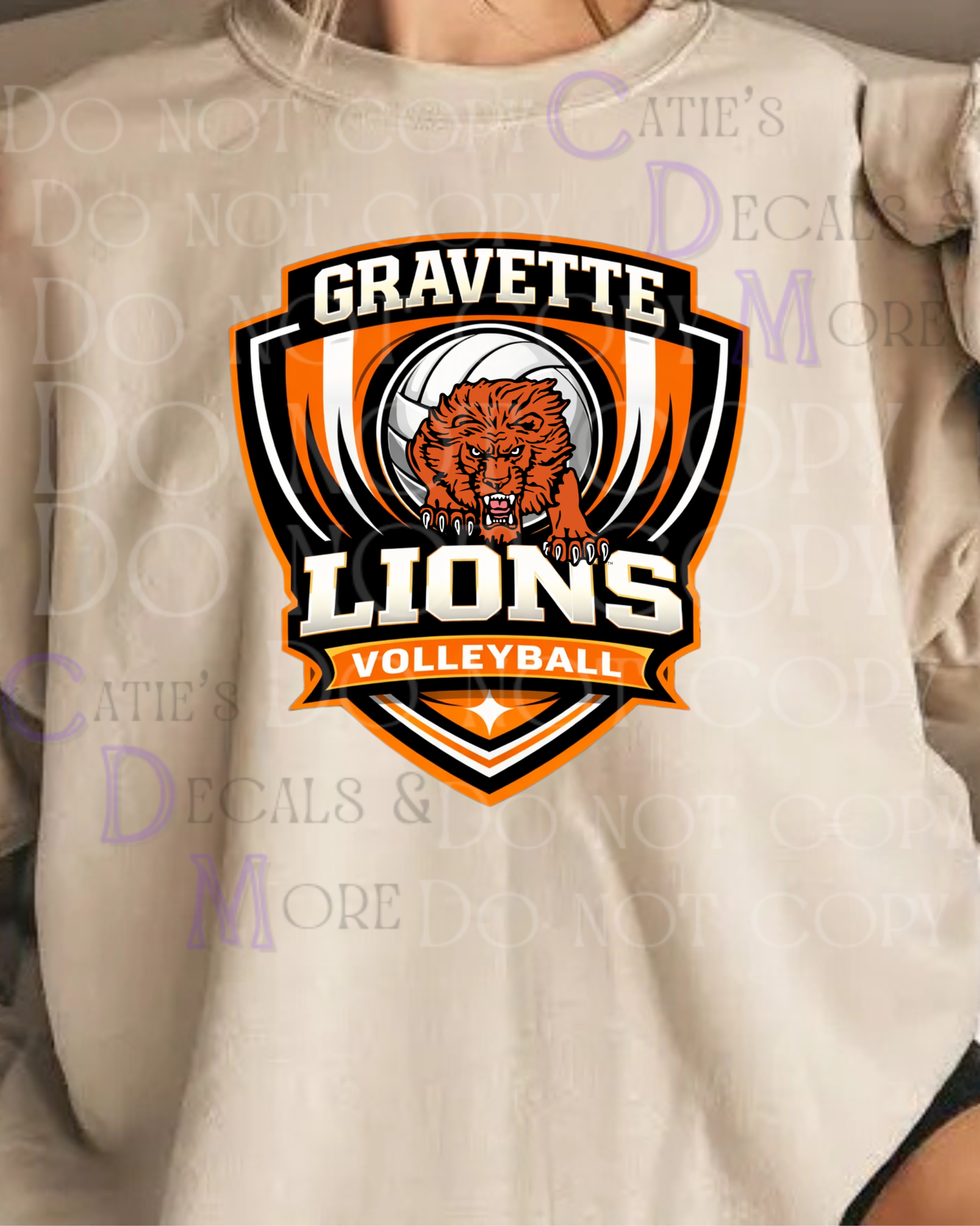 Gravette Lions Volleyball shield