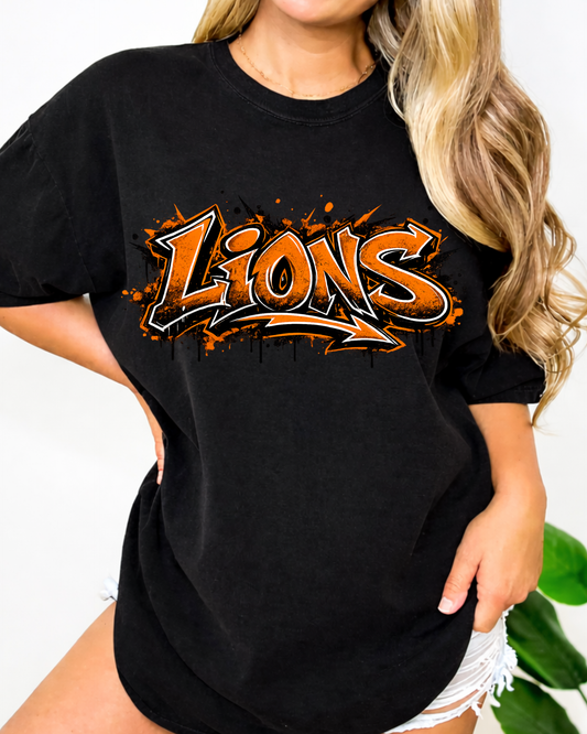 Lions graffiti