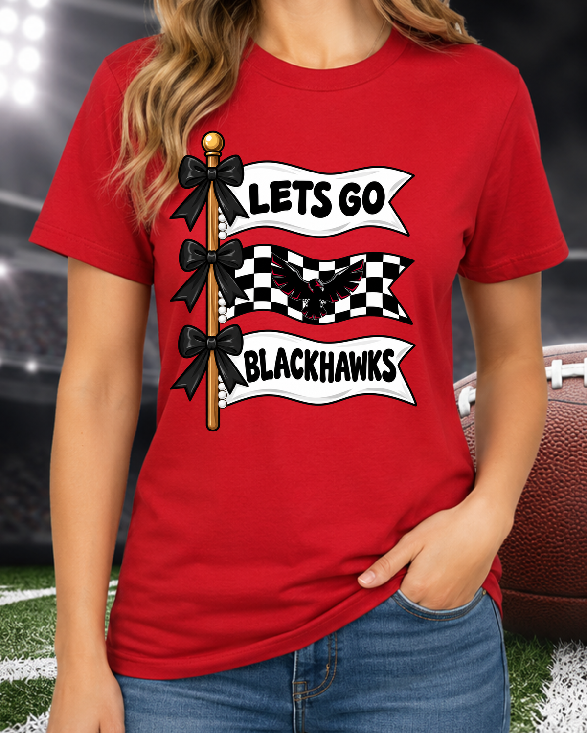 Lets go blackhawks flag (bird)
