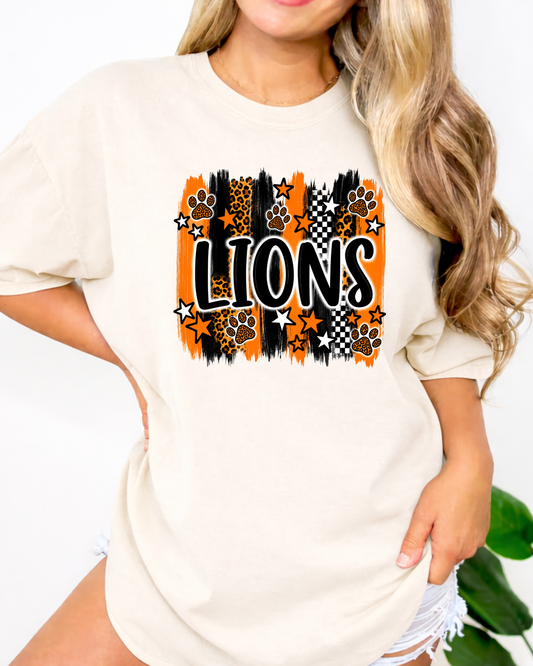 Lions paint swatches