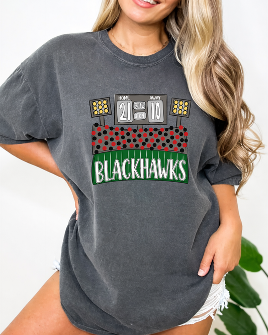 Blackhawks football crowd