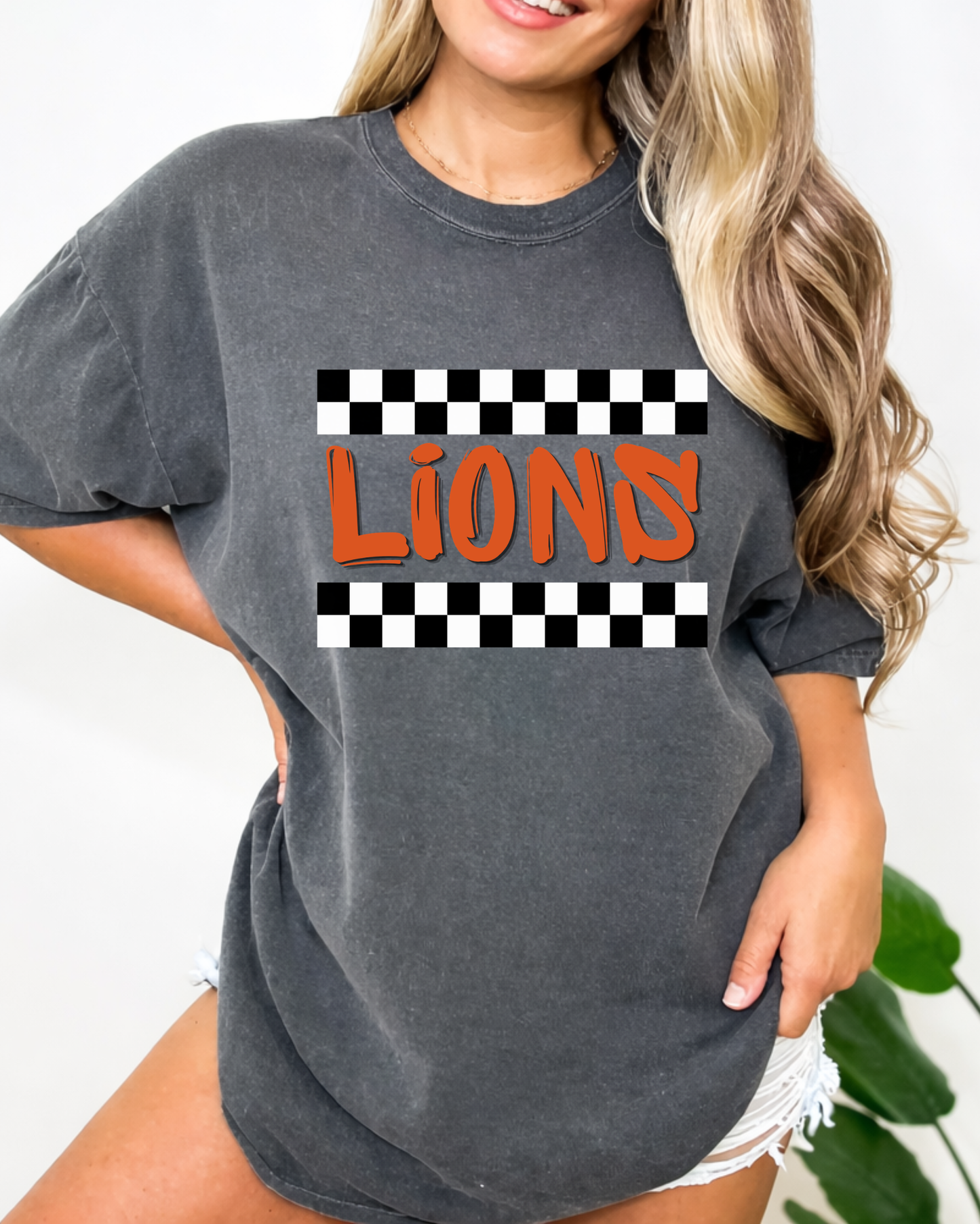 Lions Checkard stripes