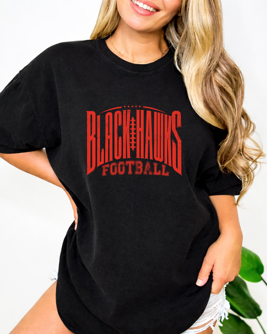 Blackhawks grunge football
