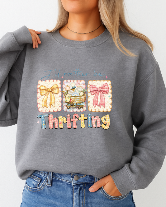 faux quilt I'd Rather Be Thrifting