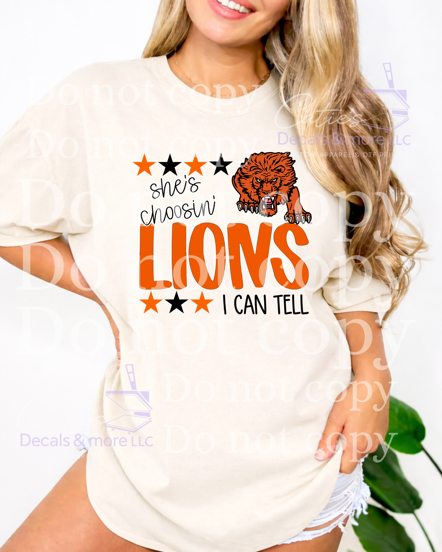 She's choosin lions i can tell