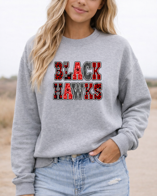 Blackhawks pattern letters