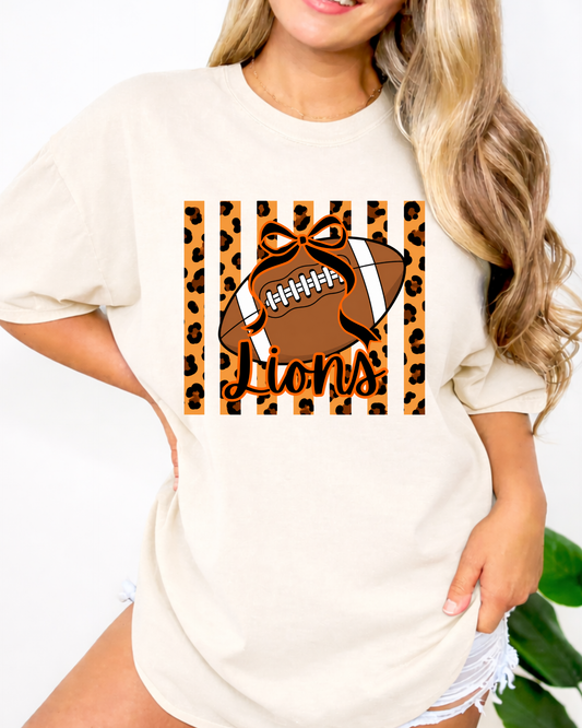 Lions cheetah print football