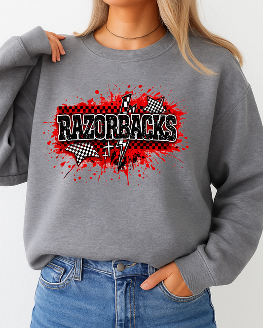 Razorbacks checkered splash