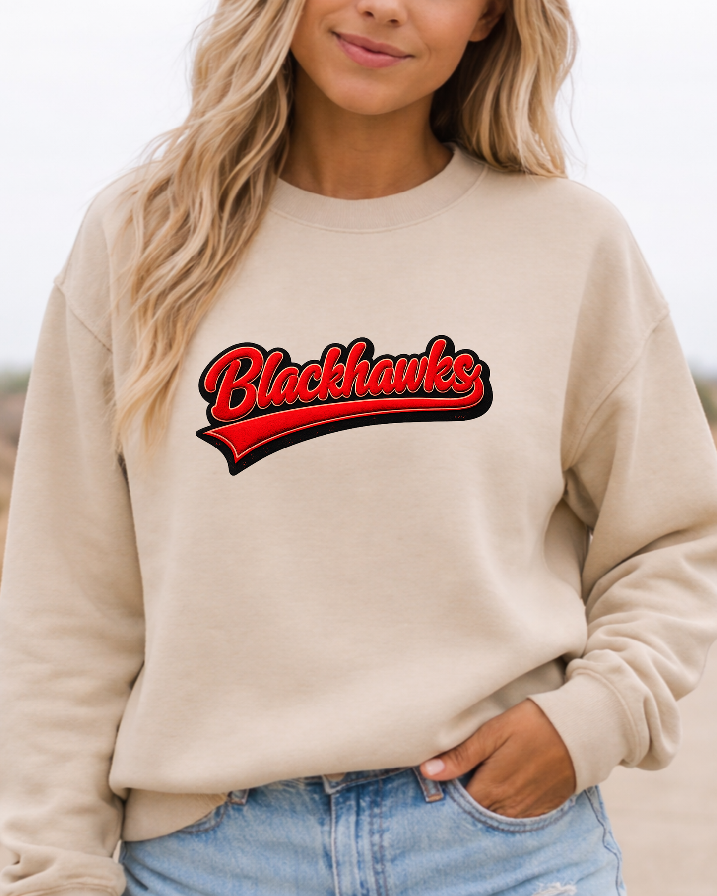 Faux puff Blackhawks