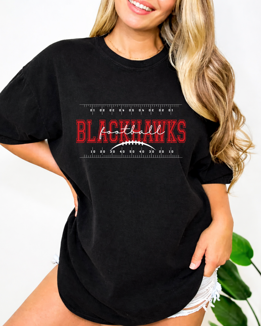 Blackhawks football on front