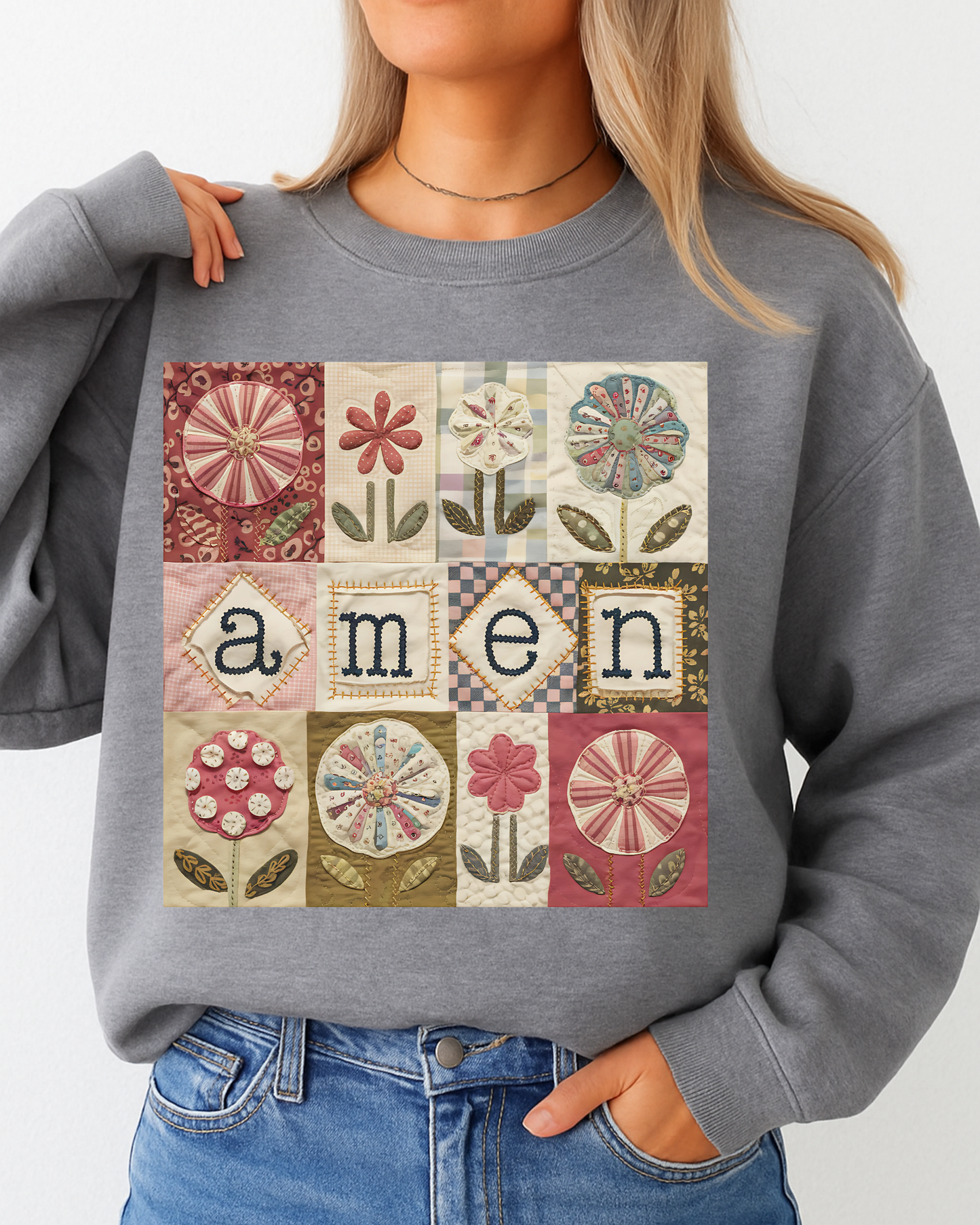 Faux Quilt Amen