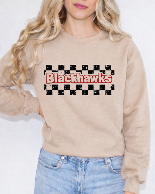Blackhawks checkard