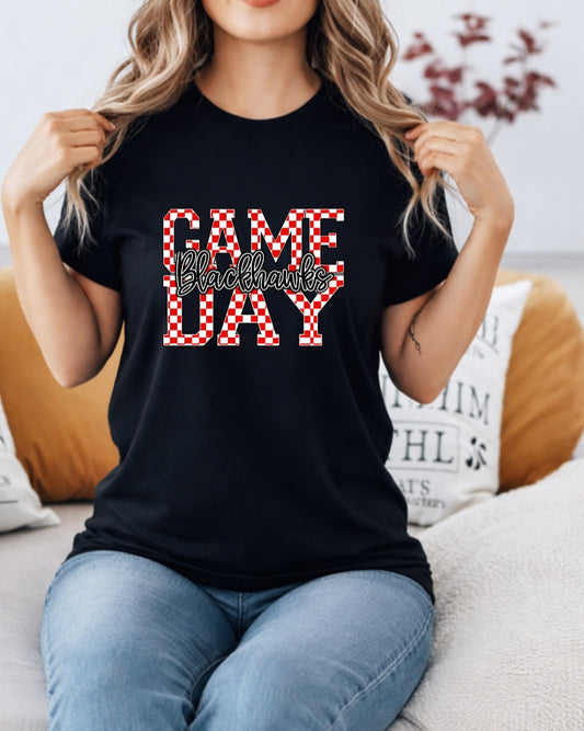 Checkard Game Day Blackhawks