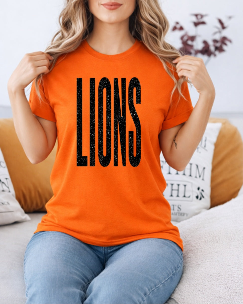 Distressed lions